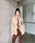 Wave Line Contrast Shirt